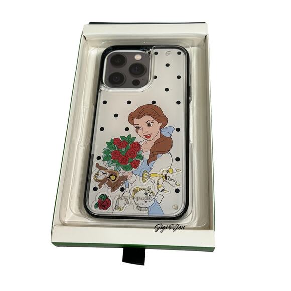 Kate Spade X Disney Beauty And The Beast Liquid iPhone 14 Pro Max Phone Case - Picture 7 of 7
